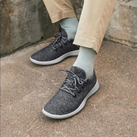 Allbirds Men's Wool Runners Size 9 In Natural Gray - Picture 1 of 11